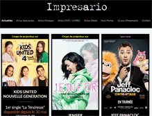 Tablet Screenshot of impresario-presse.com